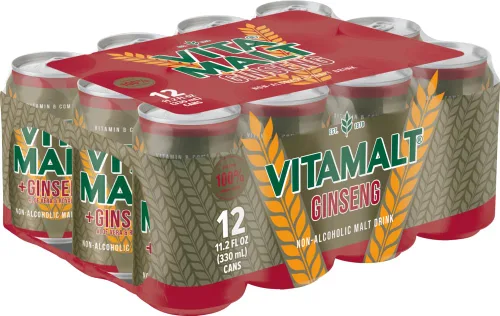 Vista 10 de Vitamalt Classic, bebida de malta sin alcohol, lata de 11.2 oz (paquete de 12)