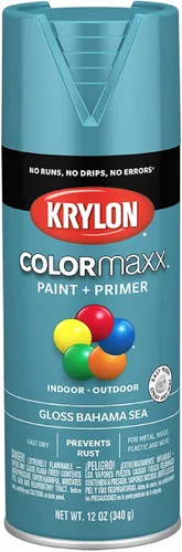 Vista 62 de Krylon K05554007 COLORmaxx Pintura en aerosol y base para uso en interiores y exteriores, color almendra satinada, 12 onzas (paquete de 1)