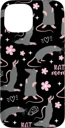 Vista 6 de Funda para iPhone 13 Pro Max Rat Mom Cute Rat Owner Keeper Pet Lover