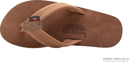 Vista 3 de Rainbow Sandals Cuero de lujo para hombre - Soporte de arco de una sola capa