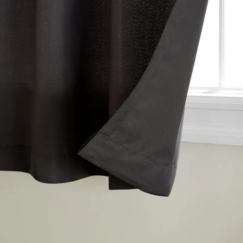 Vista 2 de Town & Country Basics Cabana - Cortinas pesadas para interiores y exteriores, opacidad de filtrado de luz con ojales en la parte superior, repelente