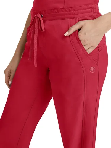 Vista 4 de Healing Hands Pantalón de hospital de etiqueta púrpura para mujeres modelo Taylor 9095 2 con cordón y 2 bolsillos