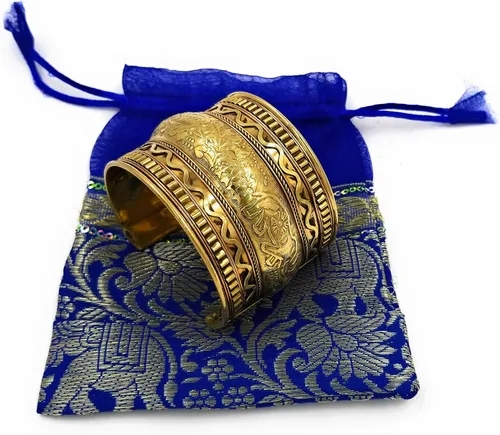 Vista 4 de DharmaObjects - Pulsera de puño ancho ajustable