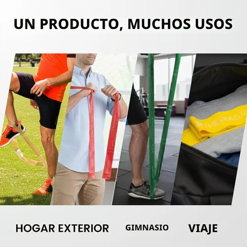 Vista 5 de THERABAND CLX Resistance Band with Loops, 5-Foot Band
