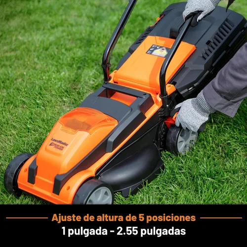 Vista 2 de [Usado] LawnMaster Cortacésped inalámbrico CLM2413A de 13 pulgadas, 24 V máx. con batería de 2 x 4.0 Ah y un cargador