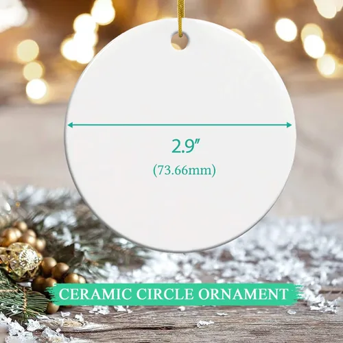Vista 7 de Adorno de cerámica personalizado para la primera Navidad del bebé 2026, adorno de cerámica personalizado para la primera Navidad, estadísticas