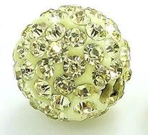 Vista 34 de RUBYCA Pave - Cuentas de arcilla de cristal checo para joyería Shamballa (20 unidades, 0.472 pulgadas, morado claro)