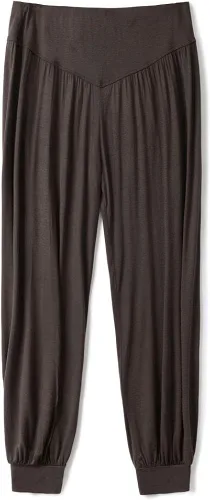 Vista 4 de Pantalones de algodón modal para mujer de AvaCostume, pantalones suaves para practicar yoga o deportes.