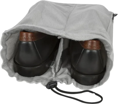 Vista 4 de Travelon Juego de 2 bolsas de zapatos, Gris, talla única