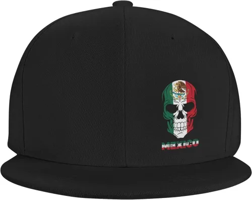 Vista 3 de Sombreros Snapback para hombres y mujeres, gorra de béisbol de ala plana ajustable, sombrero de hip hop, sombrero de camionero, negro