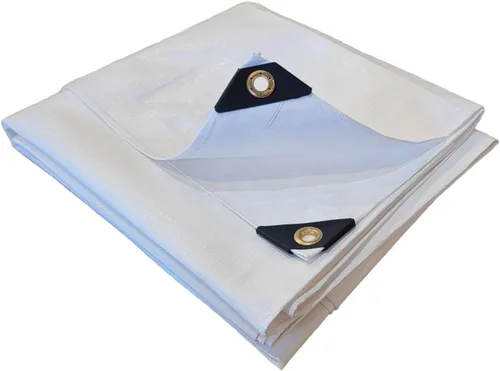 Vista 6 de H.D. White Tarp Ultra Thick 16 Mil (Exact Sizes) (4' X 6')