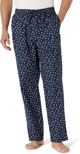 Vista 11 de Amazon Essentials Pantalón de pijama tejido de corte recto con bolsillos para hombre Tartán mezcla de óxido burdeos