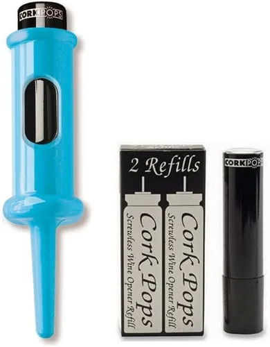 Vista 9 de Cork Pops Abridor de Botella de Vino Original Negro de 6.5 Pulgadas
