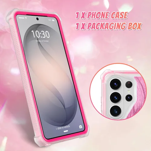 Vista 108 de Bonoma - Funda compatible con Samsung Galaxy S21 Plus, diseño de corazón con purpurina, color rosa Support for MagSafe, Plating Magnetic Case TPU