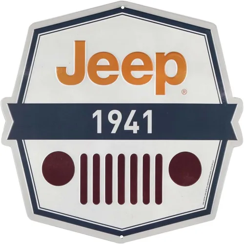 Vista 12 de Letrero de metal en relieve para Jeep Wrangler Azul marino