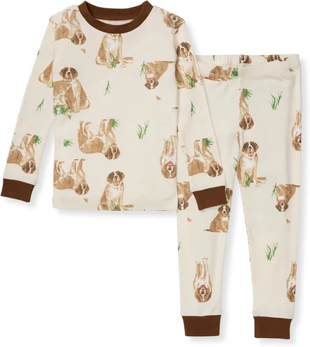Vista 8 de Burt's Bees Baby Conjunto de Pijama de 2 Piezas para Niños con Camiseta de Manga Larga y Pantalones de Algodón Orgánico Guitarra acústica.