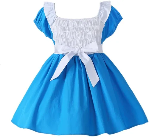 Vista 2 de Disfraz de princesa de algodón para fiesta de Halloween para niñas pequeñas
