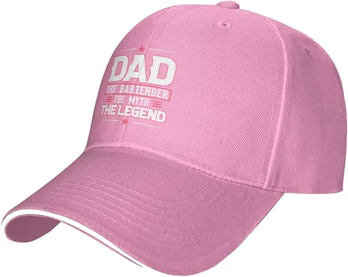 Vista 12 de Dad The Bartender The Myth Thelegend Baseball Cap for Men Women Adjustable Funny Dad Hat Black