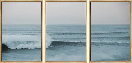 Vista 68 de SIGNWIN Lienzo enmarcado para pared, juego de arte sereno de pantanos con humedales verdes e ilustraciones de agua tranquila, arte moderno
