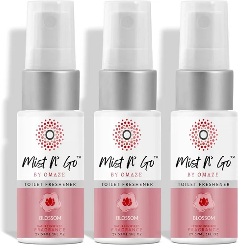 Vista 31 de Mist N' Go by Omaze - Aerosol de Baño de Viaje para Inodoro Eliminador de Olores - Aerosol de Inodoro de Viaje para Ambientador de Aire de Baño