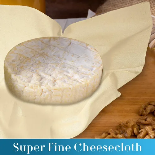 Vista 7 de Peryiter 40 paños de queso de 20 x 20 pulgadas para colar estopilla de grado 100 para colar con dobladillo de algodón sin blanquear, bolsas de tela