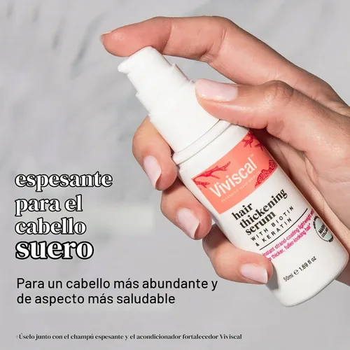 Vista 5 de Viviscal Paquete: Champú Espesante Cabello 8.5 fl oz y Suero 1.7 fl oz