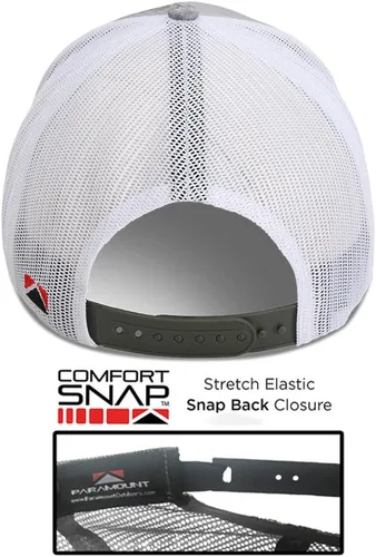 Vista 4 de Paramount Outdoors Sombrero de pesca de trucha al atardecer, diseño de silueta de pez de montaña, sombrero para exteriores con cómodo Snapback