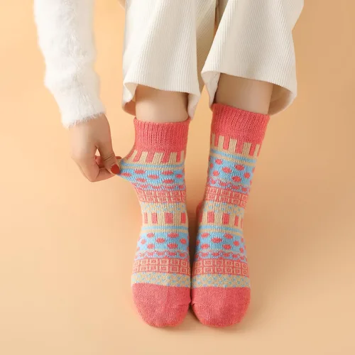 Vista 6 de Wool Socks for Women - Soft 5 Pairs Wool Socks Womens for Winter Hiking