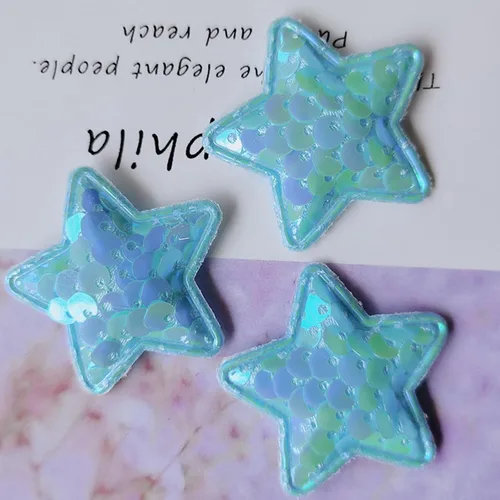 Vista 7 de Xeahung 10 parches de corazón y estrella, parches de estrellas rosas para coser, parches de corazón con purpurina para ropa, vestido, sombrero