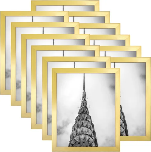 Vista 10 de Marcos para fotos de 4 x 6 pulgadas negros, juego de 12 para decoración de pared, galería, collage, marcos para fotos o exhibición en mesa