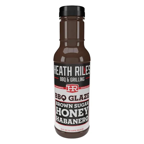 Vista 6 de Heath Riles BBQ Glaseado para barbacoa habanero de manzana – Salsa BBQ de manzana, glaseado de costillas dulce y picante para paleta de cerdo