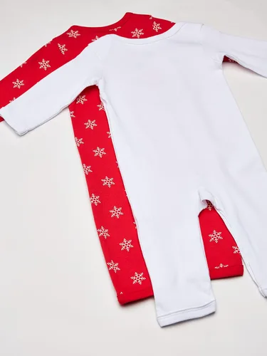 Vista 5 de Hudson Baby Overol de algodón para bebés, muñeco de nieve, 12-18 meses US