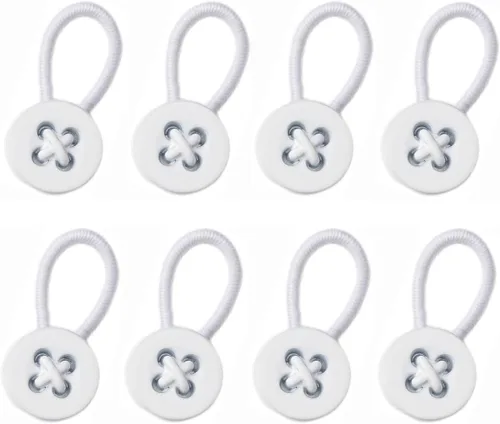 Vista 11 de 8 extensores de cuello para mujeres y hombres, extensor de botón de aleación de 20L para camisas de vestir, cuello y puños