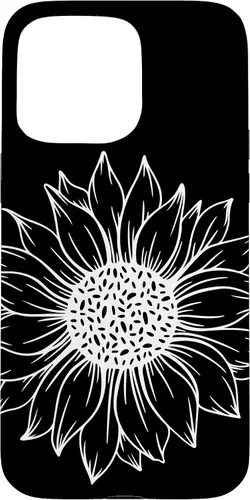 Vista 28 de iPhone 16 Cute and Beautiful White Flower of Sunflower Case