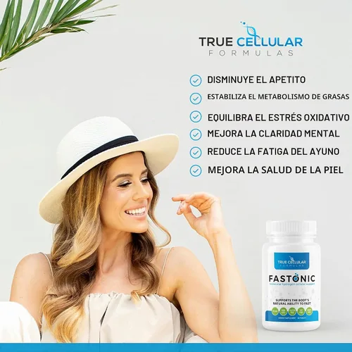 Vista 4 de True Cellular Formulas Fastonic Suplemento de hidrógeno molecular, nivel Elite de porciones H2-60 (60 tabletas) sin OMG, sin gluten, sin soja, ayuno