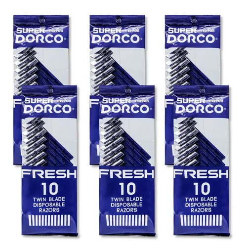 Vista 7 de DORCO RAZORAS DESECHABLES DE HOJA TWIN SUPER FRESH - 10CT