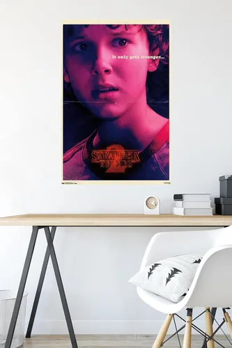 Vista 4 de Netflix Stranger Things: Season 2 - Póster de pared de Once de 34 pulgadas de largo x 22.4 pulgadas, versión sin marco