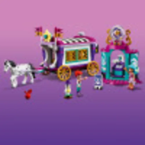 Vista 3 de LEGO Friends Magic Caravan 41688 Kit de construcción; juguete mágico de caravana para niños creativos que aman los vehículos; nuevo 2021 (348 piezas)