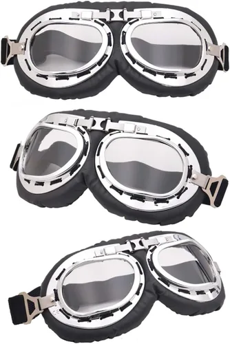 Vista 6 de Peicees Sombrero de aviador con gafas para adultos y niños, disfraz de Amelia Earhart, gorra de piloto, gafas vintage para hombres y mujeres