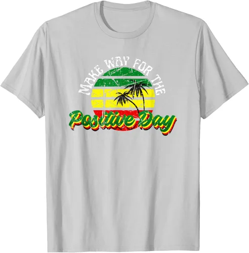 Vista 3 de Haz paso para el día positivo Rasta Rastafari Reggae - Camiseta de música, Negro, S