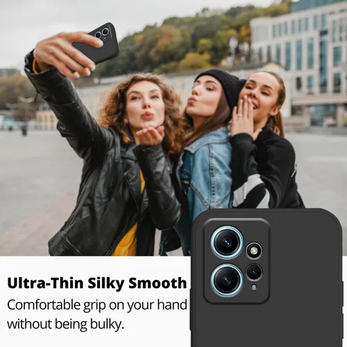 Vista 2 de Compatible con Xiaomi Redmi Note 12 4G Funda Silicona Líquida Verde Oscuro, Teléfono Suave Táctil Suave para Redmi Note 12 4G Funda Silicona A