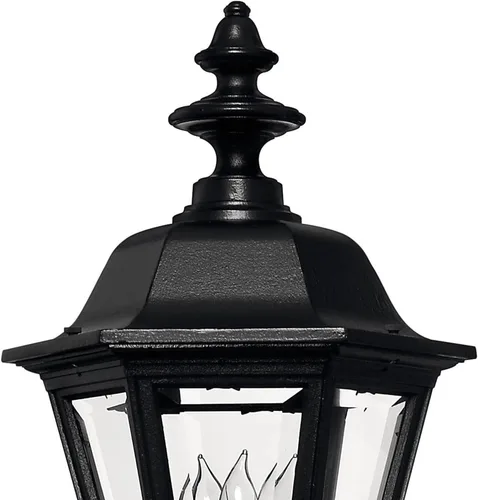 Vista 5 de Manor House Collection Traditional One/Three Light - Poste para exteriores, montaje en muelle, color negro