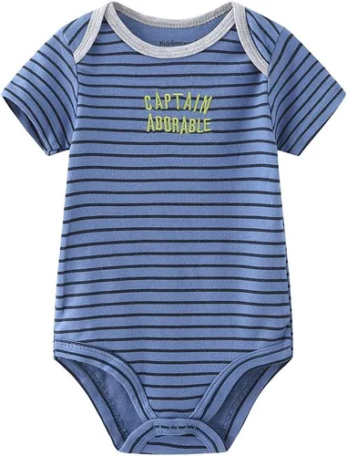 Vista 20 de Kiddiezoom Body unisex de manga corta para bebé, paquete de 5