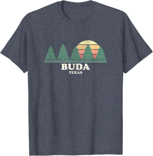 Vista 25 de Buda TX Vintage Throwback Tee Retro 70s Design T-Shirt
