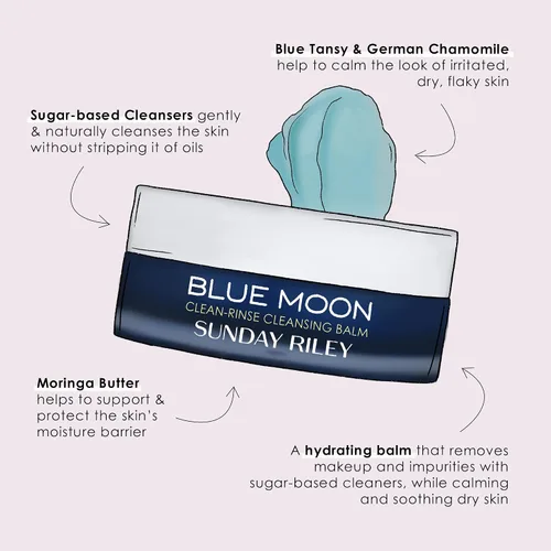 Vista 6 de Domingo Riley Blue Moon Tranquility Limpieza Bálsamo 3,5 oz