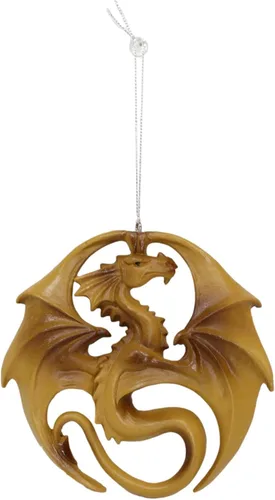 Vista 8 de Ebros Gift Anne Stokes - Figura decorativa de árbol de fantasía de dragones, dragones de fuego y hielo, adornos de Halloween o Navidad, escultura