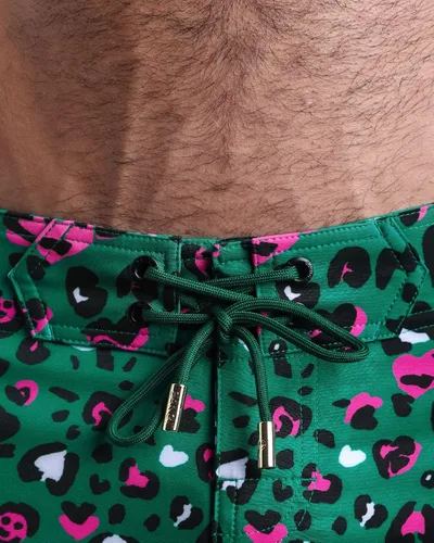 Vista 4 de Bang Traje de baño para hombre, pantalones cortos flexibles, ajuste ajustable, elástico, secado rápido, trajes de playa prémium