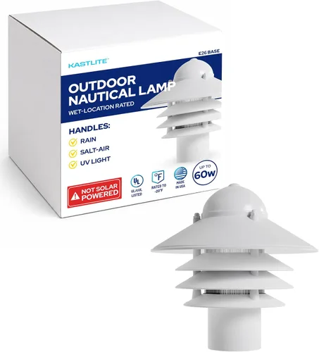 Vista 16 de KastLite Aplique Náutico de Pared para Exteriores - Farol Costero No Metálico Resistente al Óxido e Impermeable - Luminaria Certificada UL
