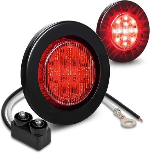 Vista 8 de ONLINE LED STORE - Luces de delimitación lateral de 13 LED, redondas, de 6.35 cm (padre)., Paquete de 1, Ambar