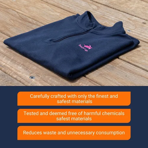 Vista 6 de Styles - Camiseta ecológica de rayón de bambú con cremallera corta para mujer